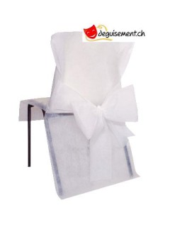 10 housse de chaises - blanc - pour anniversaire, mariage... 10 housse de chaises - blanc - pour anniversaire, mariage...