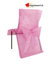 10 housse de chaises - rose - pour anniversaire, mariage... 10 housse de chaises - rose - pour anniversaire, mariage...
