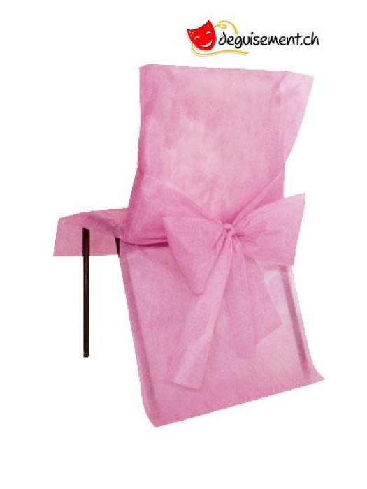 10 housse de chaises - rose - pour anniversaire, mariage...