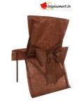 10 housses de chaise chocolat - pour anniversaire, mariage...