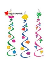 3 décorations Luau - tropical - hawaien 3 décorations Luau - tropical - hawaien