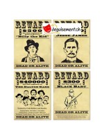 4 affiches wanted
