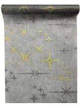 Chemin de table galaxy gris etoilé Chemin de table galaxy gris etoilé