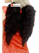 Ailes d'ange noires 30x40cm