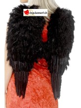 Ailes d'ange noires 50cm Ailes d'ange noires 50cm