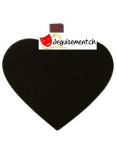 Ardoise Coeur sur pince chocolat Ardoise Coeur sur pince chocolat