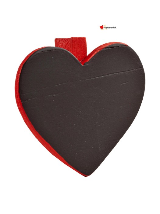Slate Heart on red clip