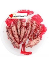 Assiette de 8 doigts ensanglantés Assiette de 8 doigts ensanglantés