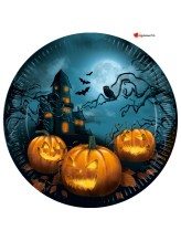 Assiette Halloween Sensations - 23cm - 8 pièces Assiette Halloween Sensations - 23cm - 8 pièces