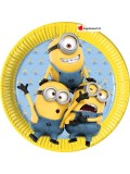 Assiettes cartons Minions - 8 pces