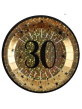 Assiettes dorées 30 ans Assiettes dorées 30 ans