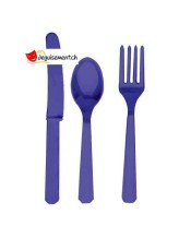 Assortiment de 18 services bleu foncé Assortiment de 18 services bleu foncé