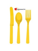 Assortiment de 18 services jaune Assortiment de 18 services jaune