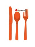 Assortiment de 18 services orange