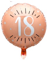 Aluminium balloon 18 years - 45cm - pink gold Aluminium balloon 18 years - 45cm - pink gold