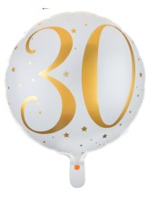 Aluminium balloon 30 years - 45cm - gold Aluminium balloon 30 years - 45cm - gold