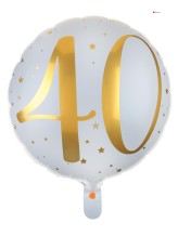 Aluminium balloon 40 years - 45cm - gold Aluminium balloon 40 years - 45cm - gold