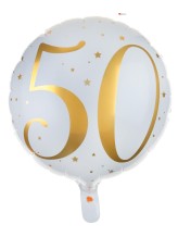 Aluminium balloon 50 years - 45cm - gold Aluminium balloon 50 years - 45cm - gold