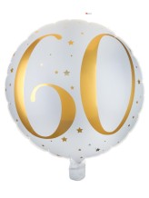 Ballon alu 60 ans - 45cm - doré Ballon alu 60 ans - 45cm - doré