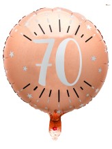Aluminium balloon 70 years - 45cm - pink gold Aluminium balloon 70 years - 45cm - pink gold
