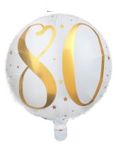 Aluminium balloon 80 years - 45cm - gold Aluminium balloon 80 years - 45cm - gold