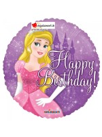 Ballon alu birthday princesse