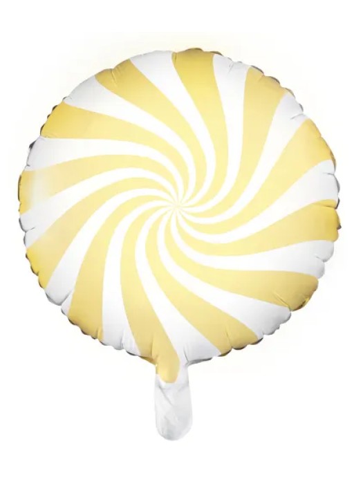 Yellow candy aluminium balloon - 35cm