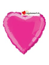 Ballon alu coeur fuchsia - 45.7 cm Ballon alu coeur fuchsia - 45.7 cm