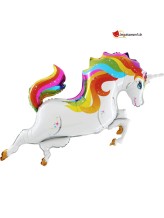 Ballon alu corps de licorne arc-en-ciel Ballon alu corps de licorne arc-en-ciel