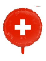 Ballon alu drapeau Suisse - 46cm