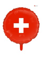 Ballon alu drapeau Suisse - 46cm Ballon alu drapeau Suisse - 46cm