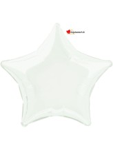 Ballon alu étoile blanc - 50cm Ballon alu étoile blanc - 50cm