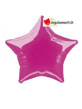 Ballon alu étoile fuchsia - 50cm Ballon alu étoile fuchsia - 50cm