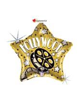 Ballon alu étoile Hollywood - 48cm Ballon alu étoile Hollywood - 48cm