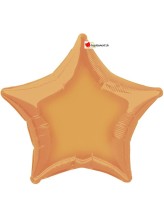 Ballon alu étoile orange - 50cm Ballon alu étoile orange - 50cm