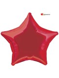 Ballon alu étoile rouge - 50cm