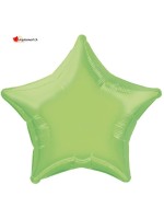 Ballon alu étoile vert clair - 50cm