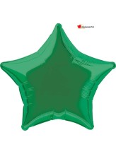 Ballon alu étoile vert foncé - 50cm Ballon alu étoile vert foncé - 50cm