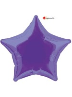 Ballon alu étoile violet - 50cm