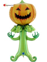 Ballon alu figurine géante Spooky Pumpkin 55x66cm Ballon alu figurine géante Spooky Pumpkin 55x66cm