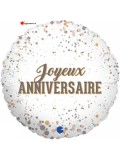 Ballon alu Joyeux anniversaire - 45cm