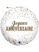 Ballon alu Joyeux anniversaire - 45cm Ballon alu Joyeux anniversaire - 45cm