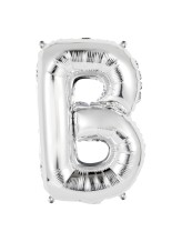 Ballon alu argent lettre B - 86 cm Ballon alu argent lettre B - 86 cm