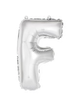 Ballon alu argent lettre F - 86 cm Ballon alu argent lettre F - 86 cm