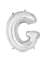 Ballon alu argent lettre G - 86 cm Ballon alu argent lettre G - 86 cm