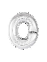 Ballon alu argent lettre O - 86 cm Ballon alu argent lettre O - 86 cm