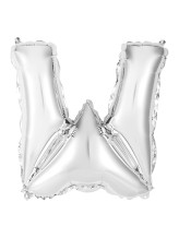 Ballon alu argent lettre W - 86 cm Ballon alu argent lettre W - 86 cm