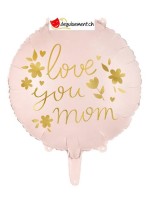Ballon alu Love you mom - 35cm