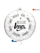 Ballon alu Meilleurs voeux - 48cm Ballon alu Meilleurs voeux - 48cm