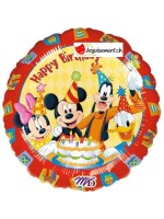Mickey Mouse and Co aluminium balloon - Happy Birthday